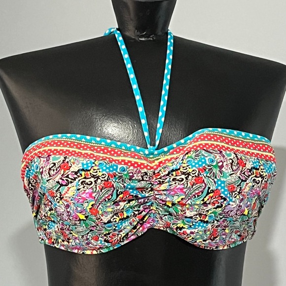 Profile By Gottex Other - Profile Blush Colorful Paisley Bikini Top Size Large E Cup Resortwear Beach Pool